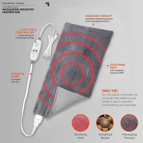 Массажная нагревательная накидка Massaging Weighted Heating Pad LY66 W65 Накидка с подогревом для всего тела - изображение 2