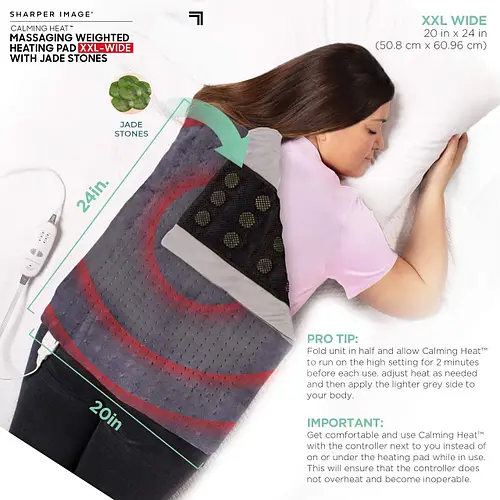 Массажная нагревательная накидка Massaging Weighted Heating Pad LY66 W65 Накидка с подогревом для всего тела - изображение 3