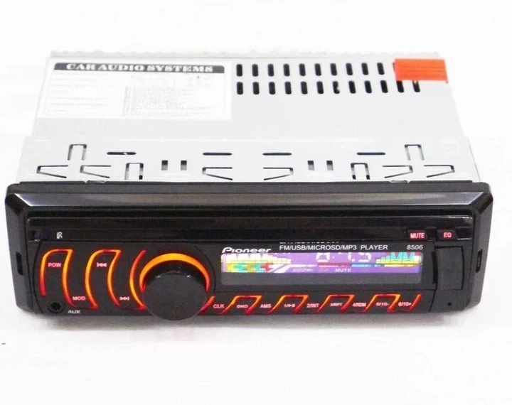 Автомагнитола Pioneer 8506 RGB 1DIN MP3 плеер панель управление пульт USB AUX SD - Фото 2 Автомагнитола Pioneer 8506 RGB 1DIN MP3 плеер панель управление пульт USB AUX SD - изображение 2
