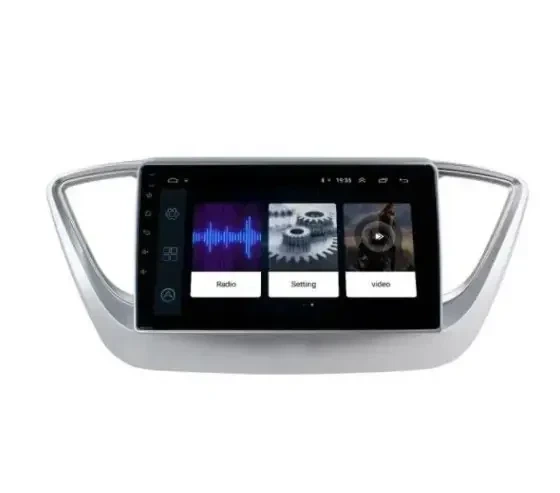 Штатна автомагнітола з навігацією Gps для автомобілів Hyundai Accent 2017 9 дюймів Android 10.1 4 ГБ 32 ГБ - зображення 2