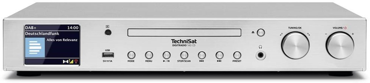 Odbiornik radiowy TechniSat Digitradio 143 CD DAB+ Silver (0001/3989) - obraz 3