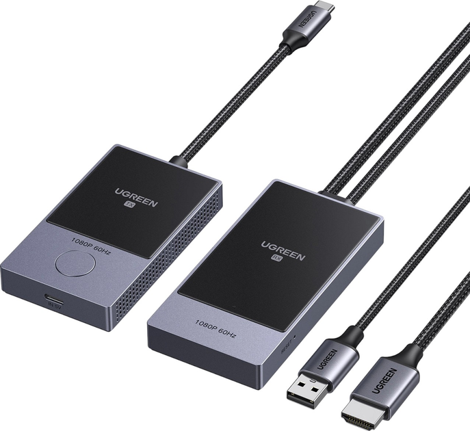 Передавач HDMI Ugreen CM737 Black (6941876248704) - зображення 1