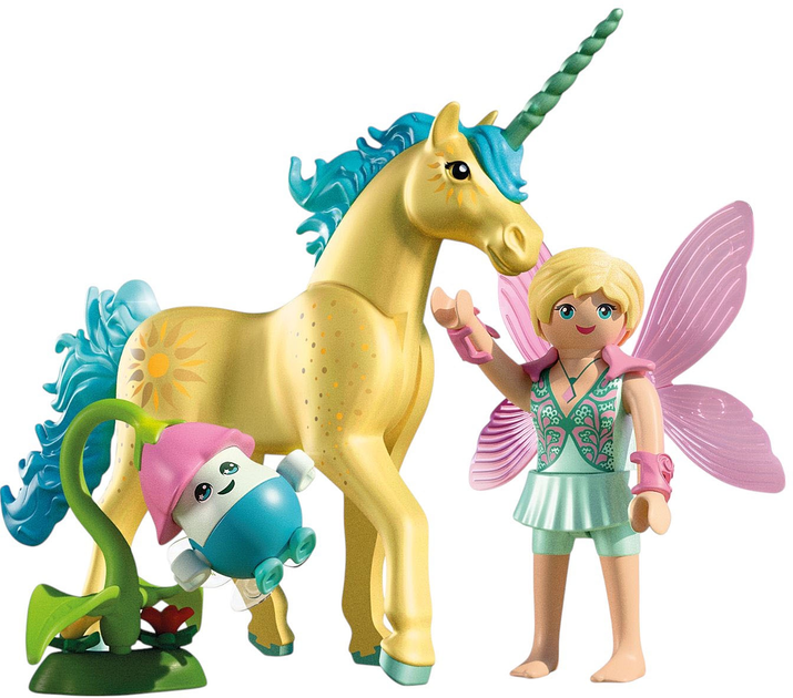 Zestaw zabawek dla dzieci Playmobil Jednorożec do kolekcjonowania: Sunshine Blossom z wróżką (71842) (4008789718426) - obraz 2