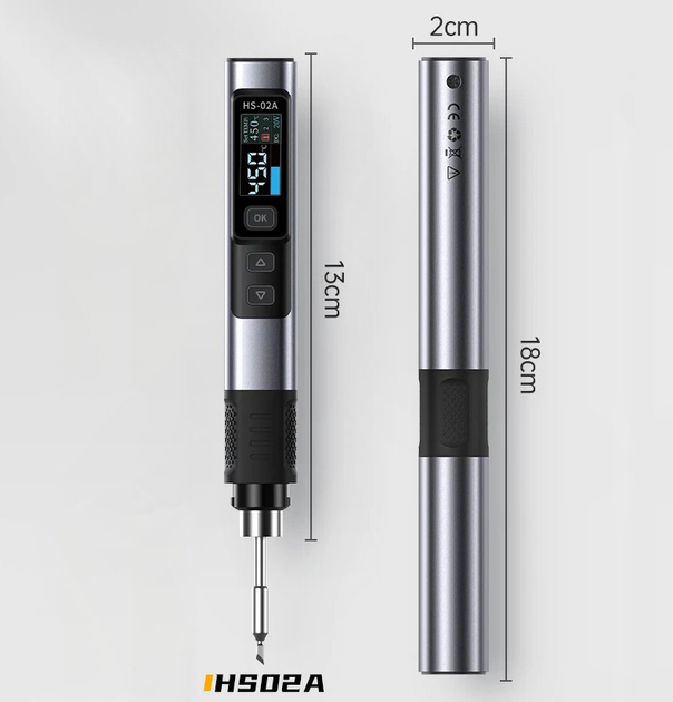 Умный программируемый паяльник Fnirsi HS-02A 100W Silver - изображение 2