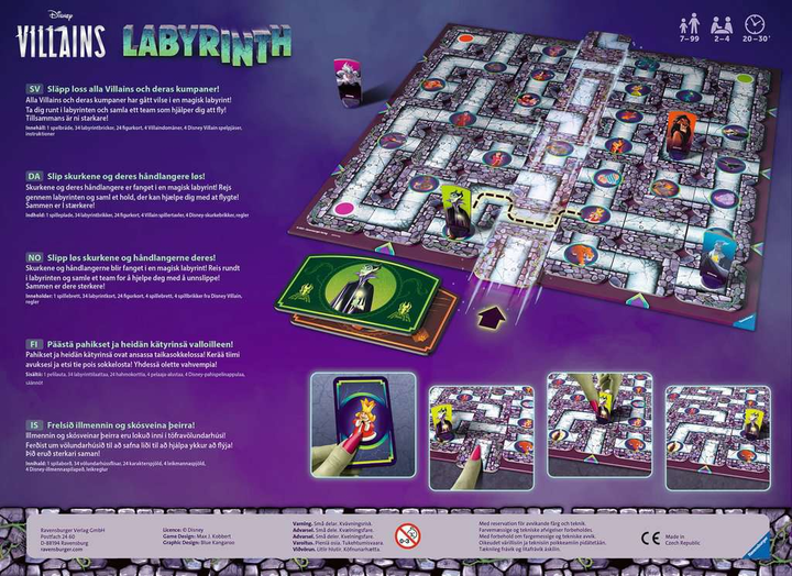 Настільна гра Ravensburger Disney Villains Labyrinth (4005556274383) - зображення 3
