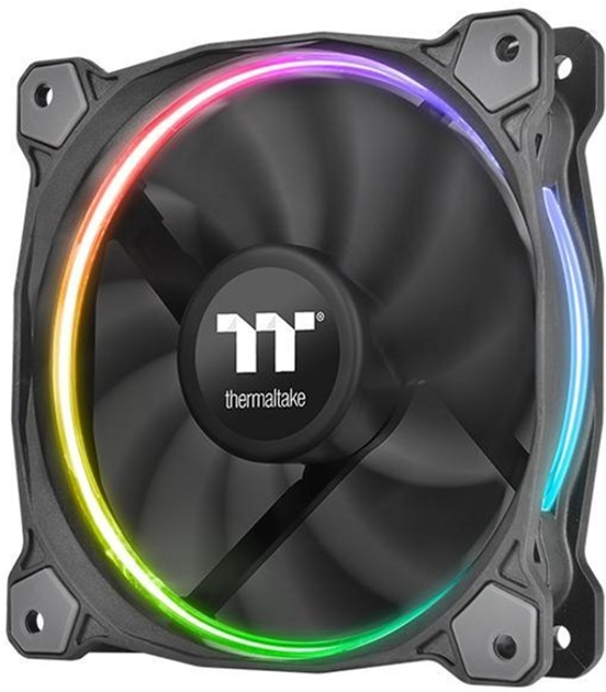 Zestaw wentylatorów Thermaltake Riing 14 RGB Black 3 szt. (CL-F051-PL14SW-A) - obraz 2