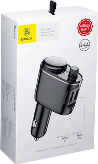 FM-трансмітер Baseus S-06 USB-A Black (6932172628222) - зображення 5