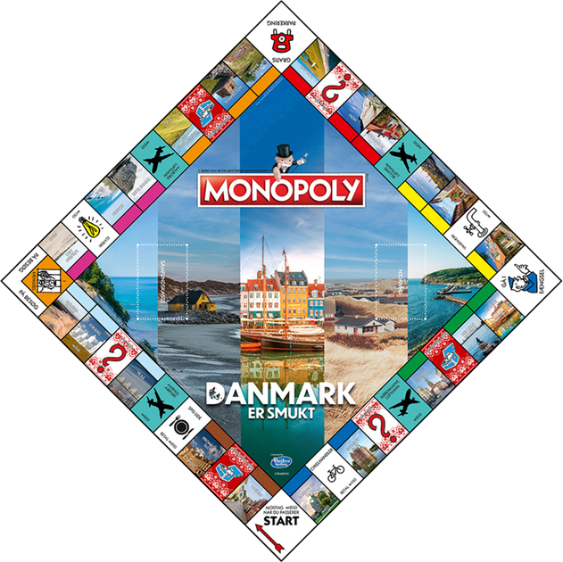 Настільна гра Winning Moves Monopoly Danmark er smukt (видання данською) (5036905049962) - зображення 3