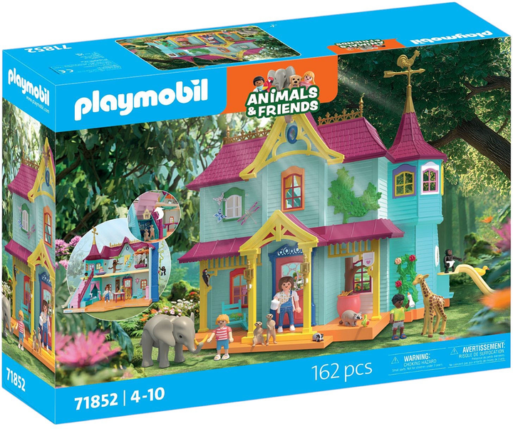 Ігровий набір Playmobil Кольорова вілла для тварин (71852) (4008789718525) - зображення 1