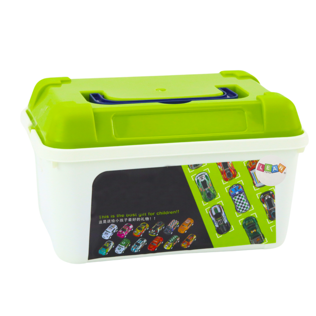 Zestaw zabawek Lean Toys Resoraki w skrzynce kuferku (20270) 50 szt (5905991025535) - obraz 2