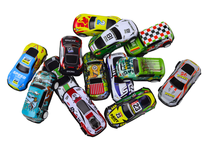 Zestaw zabawek Lean Toys Resoraki w walizce (20152) 30 szt (5905991023371) - obraz 3