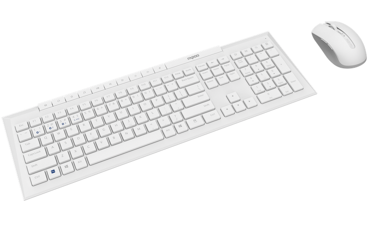 Комплект (клавиатура + мышь) Rapoo 8210M Wireless White (8210M White) - изображение 2
