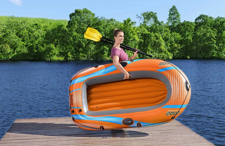 Надувний човен Bestway Kondor Elite 2000 196 x 106 см 61141 (6941607347805) - зображення 14