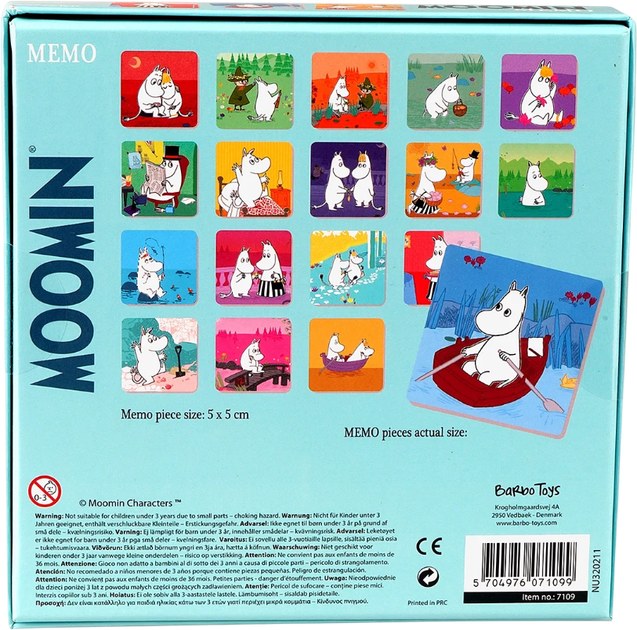 Настільна гра Barbo Toys Moomin Memo (5704976071099) - зображення 3