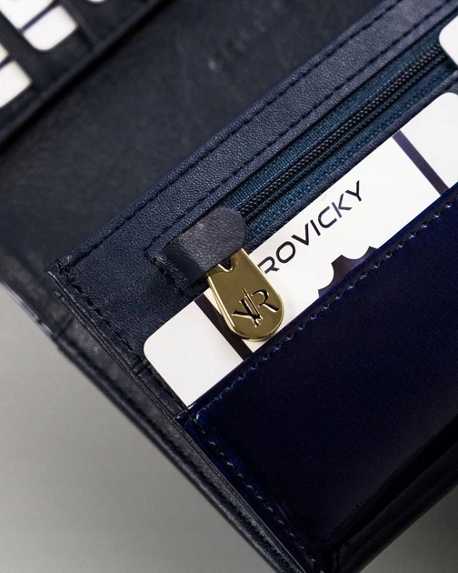 Кошелек женский кожаный ROVICKY RH-27A-1-SH-8223 Blue (синий) - Фото 8 Кошелек женский кожаный ROVICKY RH-27A-1-SH-8223 Blue (синий) - изображение 8
