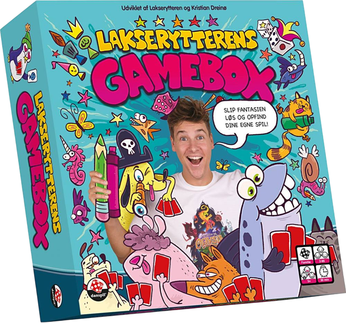 Настільна гра Danspil Lakserytterens Gamebox (видання данською) (5711699140995) - зображення 2