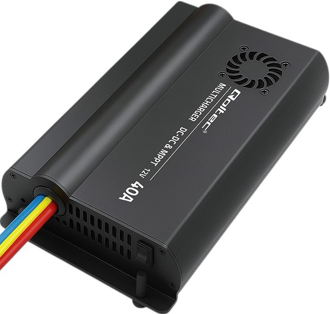 Автоматичний зарядний пристрій Qoltec DC-DC 12V 40A MPPT (5901878519210) - зображення 4