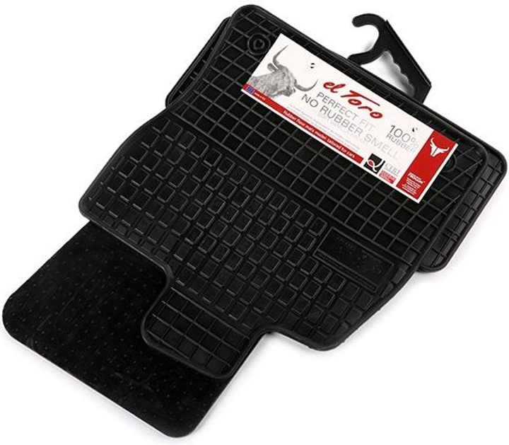 Dywaniki samochodowe Frogum Basic El Toro do Audi A3 2012–2020 / Seat Leon III od 2013 / Volkswagen Golf VII 2012–2019 Czarne 4 szt (5907377540960) - obraz 1