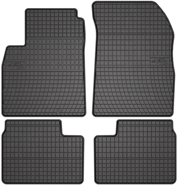 Комплект автомобільних килимків Frogum Basic El Toro для Nissan Micra IV K13 2010–2017 Чорний 4 шт (5907377540045) - зображення 1