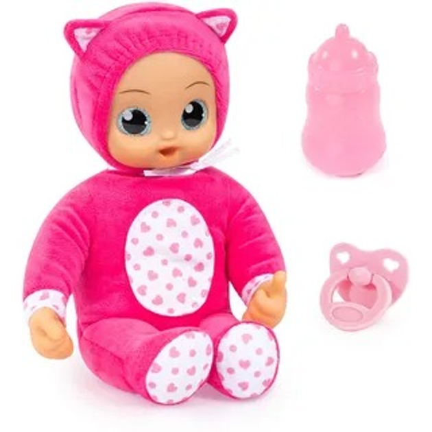 Lalka bobas Bayer Design Baby Angels Big eyes kotek z dźwiękami 30 cm 93028AD (4003336416534) - obraz 1