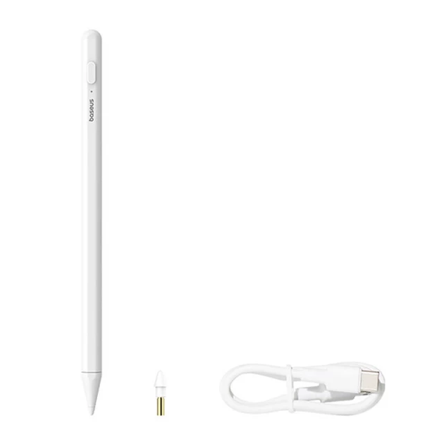 Стилус Baseus Smooth Writing 2 Stylus with LED Indicators Wireless Version Moon White (USB-C Cable and Active Pen Tip Included) - изображение 7