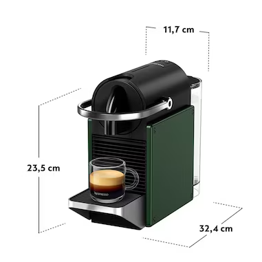 Капсульна кавоварка Nespresso Pixie Dark Green - зображення 5