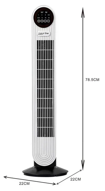 Підлоговий вентилятор з пультом Zepline ZP-139 500Вт - изображение 2