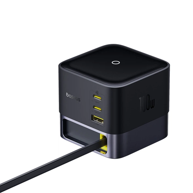 Зарядное устройство с быстрой зарядкой BASEUS Super GaN Desktop Charger Type-C 100W Черный (P10164001123-00) - Фото 5 Зарядное устройство с быстрой зарядкой BASEUS Super GaN Desktop Charger Type-C 100W Черный (P10164001123-00) - изображение 5