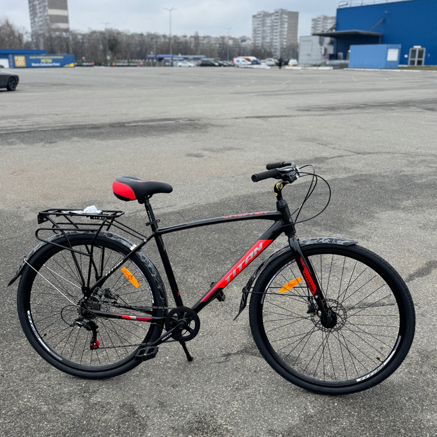 Велосипед Titan 28" Chester 2024 Рама-19" black-red - изображение 2