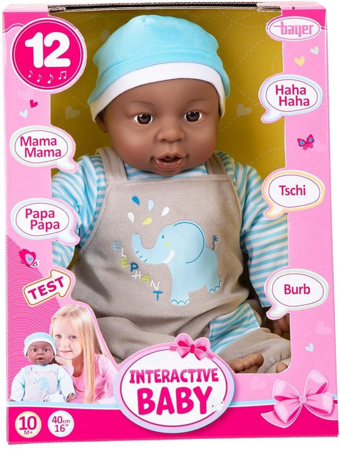 Лялька Bayer Design Interactive Baby 40 см (94001AH) (4003336410013) - зображення 3