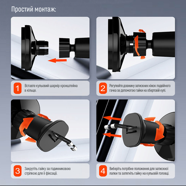 Зарядне бездротове пристрій СolorWay MagSafe 360° Air Vent 15W Black (CW-CHMW042Q-BK) 294973 - зображення 8
