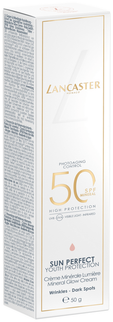 Сонцезахисний крем Lancaster Sun Perfect Mineral Glow Cream SPF 50 50 мл (3616306720602) - зображення 3