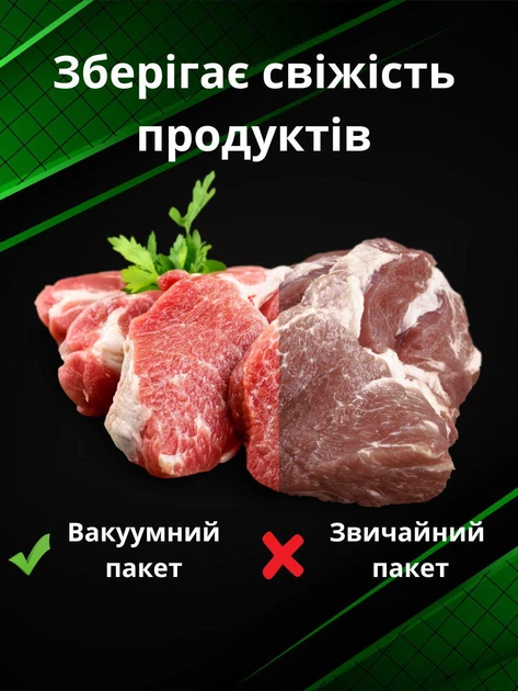 Пакеты для вакуумирования пищевые пленка для вакууматора комплект пакетов в рулоне гофрированные 2 шт 28 см и 15 см - изображение 6