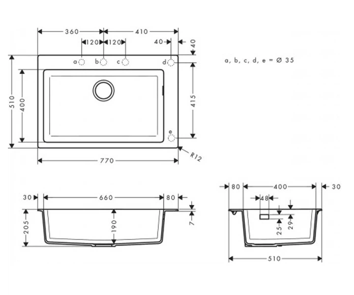 Мойка композитная HANSGROHE S51 S510-F660 43313170 - Фото 2 Мойка композитная HANSGROHE S51 S510-F660 43313170 - изображение 2