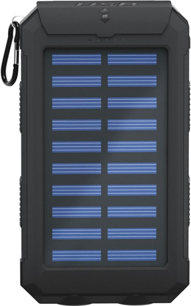 Powerbank Goobay Outdoor Solar 8000 mAh 10W Black (4040849492167) - obraz 1