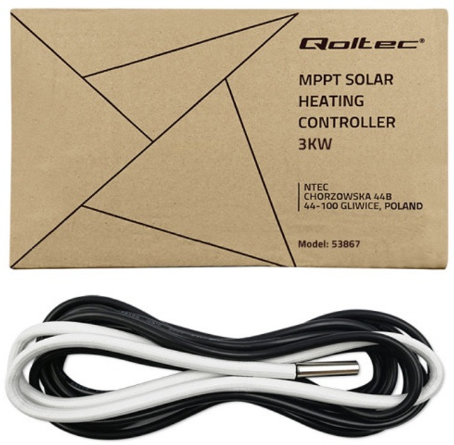 Інвертор Qoltec Solar Inverter for water heating 3kW/4kW ECO Solar Boost MPPT BYPASS LCD Wi-fi (5901878538679) - зображення 10