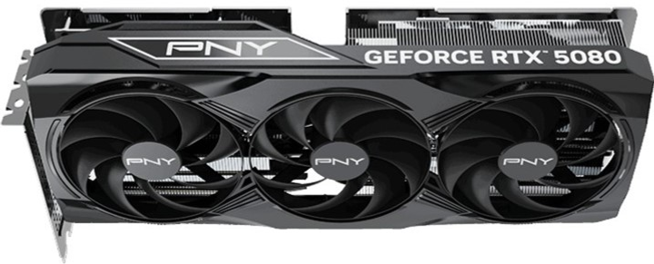 Karta graficzna PNY GeForce RTX 5080 OC Overclocked 16GB GDDR7 (256-bit) (3 x DisplayPort, 1 x HDMI) (VCG508016TFXPB1-O) - obraz 5