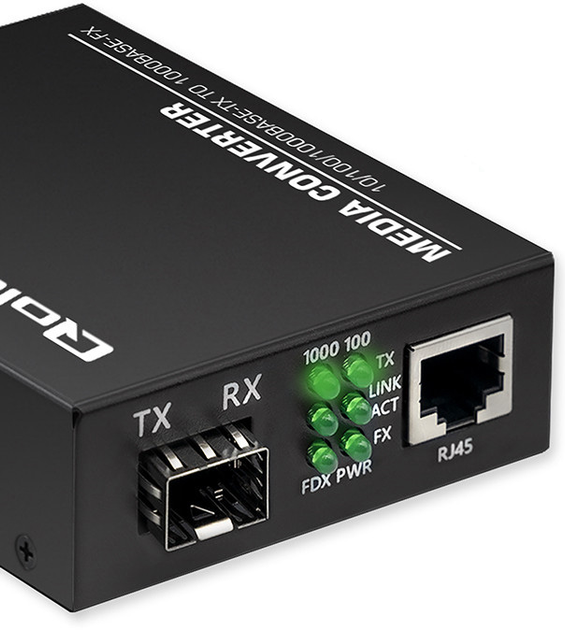 Медіаконвертер Qoltec 52295 (5901878522951) - зображення 5