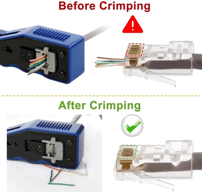Инструмент LW для обжима коннекторов 8P/RJ45 с зачисткой кабеля и резаком (LW-HT-002C) - изображение 3