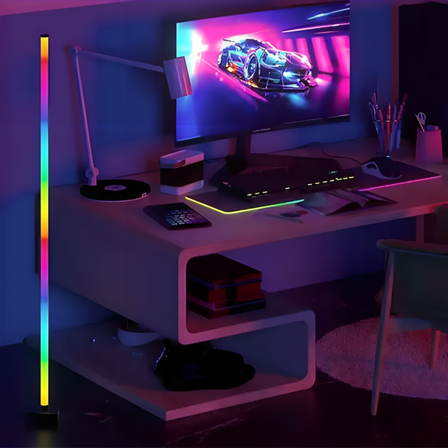 Світлодіодна лампа RGB світильник зі зміною кольору регулюванням яскравості пультом управління роботою від USB (480678-Prob) - зображення 5