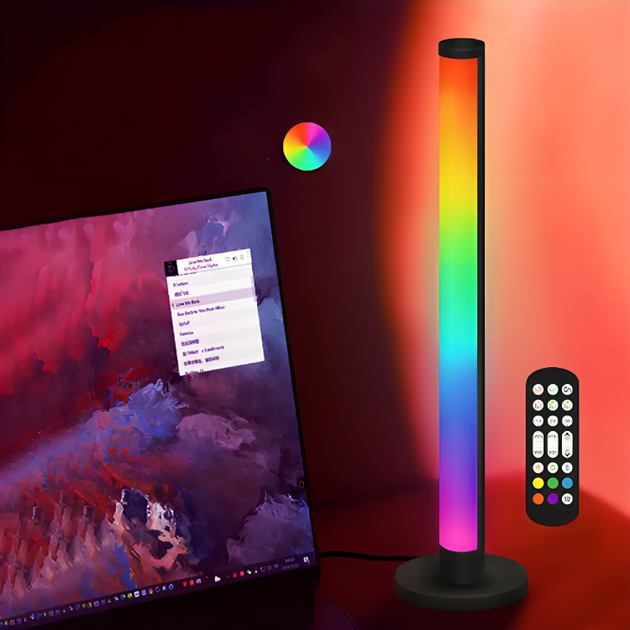 Світлодіодна лампа RGB світильник зі зміною кольору регулюванням яскравості пультом управління роботою від USB (480678-Prob) - зображення 7