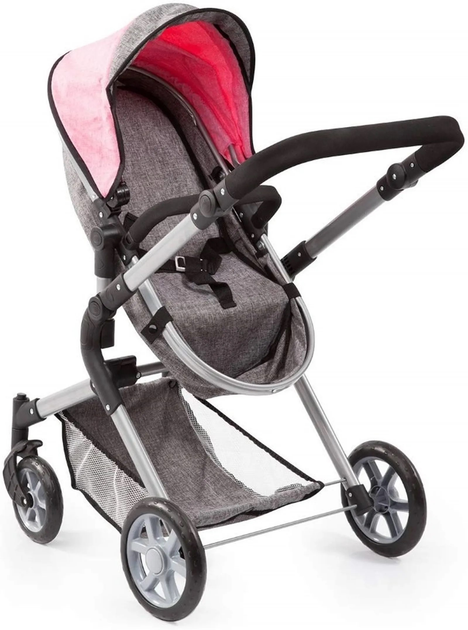 Wózek dla lalki Bayer Design City Neo 18125AA Szaro-różowy (4003336181258) - obraz 6
