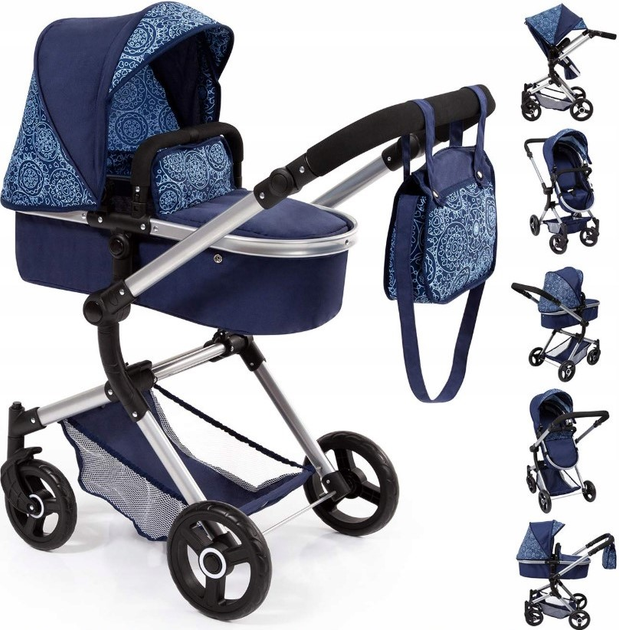 Wózek dla lalki Bayer Design Combi Neo Vario 18403AA Granatowy (4003336184037) - obraz 14