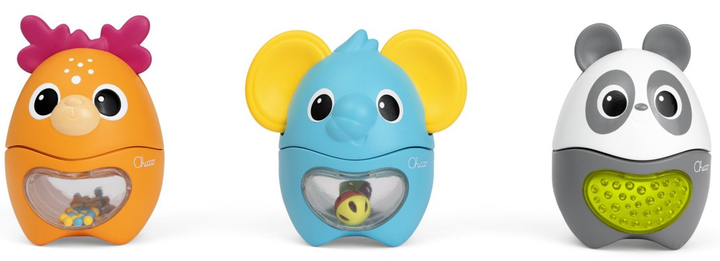 Розвиваюча іграшка Chicco Baby Sense & Focus Activity Animals 3в1 (8058664176977) - зображення 3