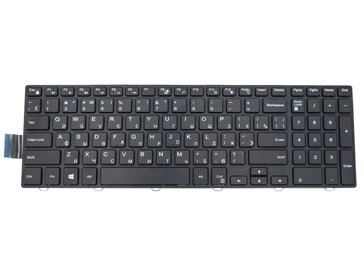 Клавиатура для Dell Inspiron 3541 3542 3546 3551 3552 3558 3543 3550 3560 5542 (RU Black с рамкой) (63716) - Фото 3 Клавиатура для Dell Inspiron 3541 3542 3546 3551 3552 3558 3543 3550 3560 5542 (RU Black с рамкой) (63716) - изображение 3