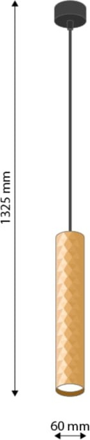 Żyrandol wiszący DPM SL-0469 GU10 Gold (5906881231432) - obraz 3