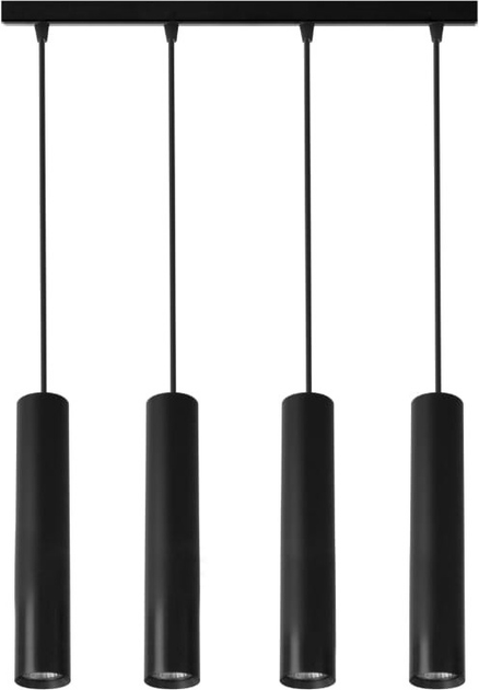 Żyrandol wiszący DPM SL-1256 4 x GU10 Black (5906881231104) - obraz 1