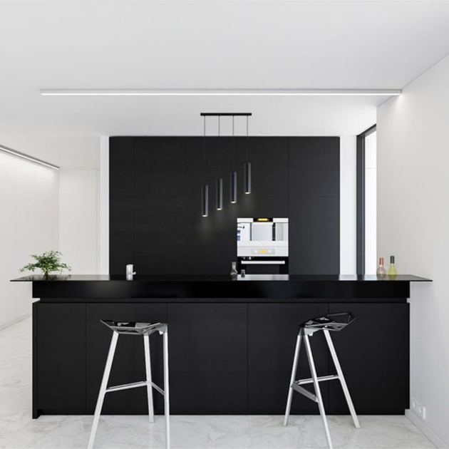 Żyrandol wiszący DPM SL-1256 4 x GU10 Black (5906881231104) - obraz 4