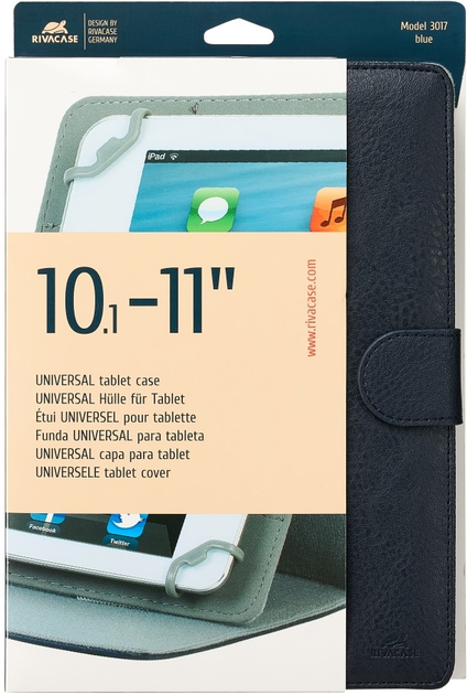 Etui z klapką RIVACASE 3017 10.1-11" Blue (6907216030170) - obraz 18