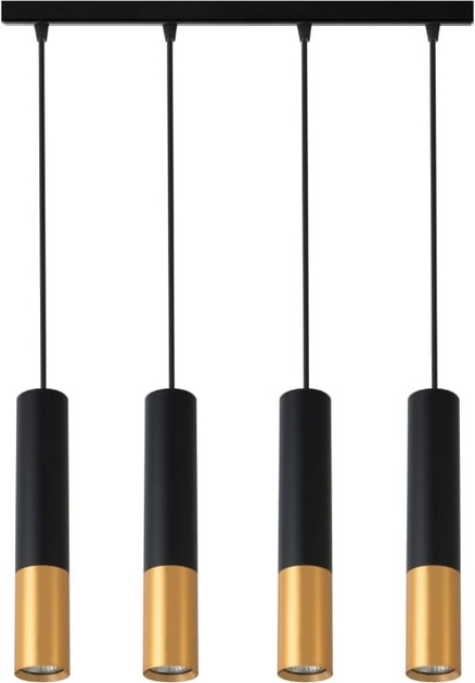 Підвісна люстра DPM SL-1256 4 x GU10 Black/Gold (5906881231111) - зображення 1